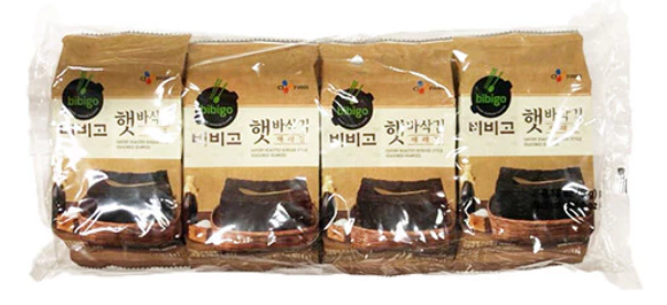 BIBIGO ROASTED SEASONED SEAWEED 5G 비비고/햇바삭김재래김5G*8