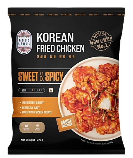 GS Korean Fried Chicken Sweet & Spicy 275g