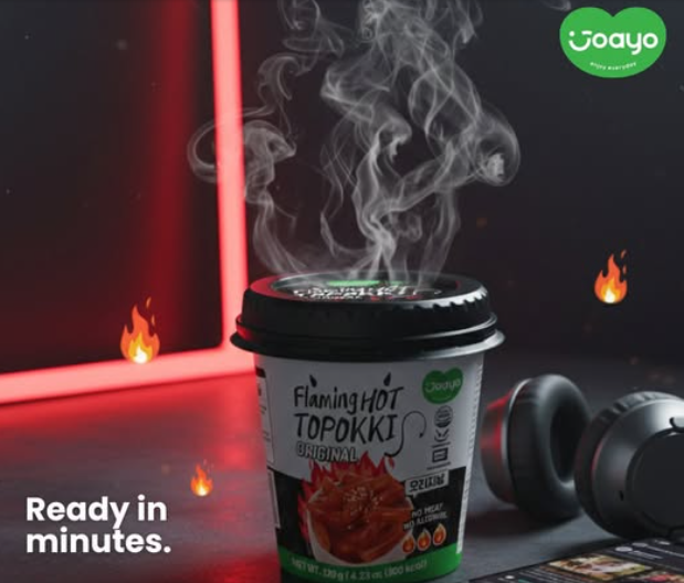 Joayo Flaming Hot Topokki Original 120g 조아요 플래밍 핫 떡볶이 오리지널 120g