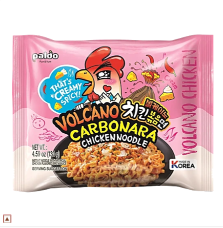 Paldo Volcano Carbonara Chicken Noodle 130g