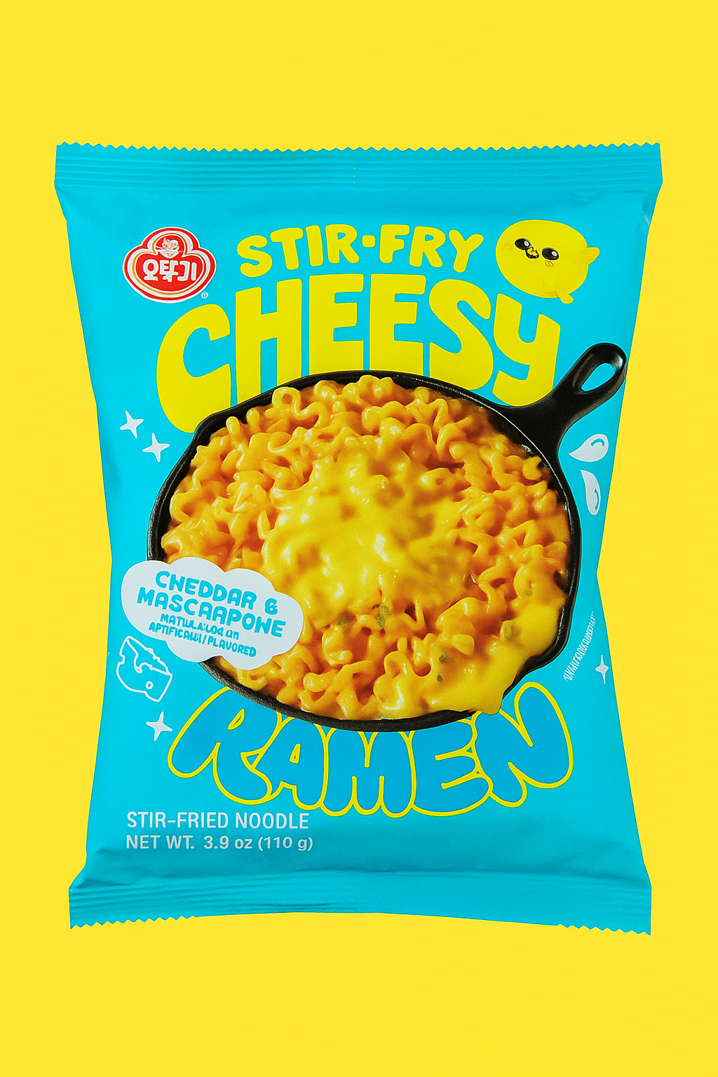 Ottogi Cheesy Cheddar & Mascarpone Ramen 110g 치즈 체다 & 마스카포네 라멘 110g