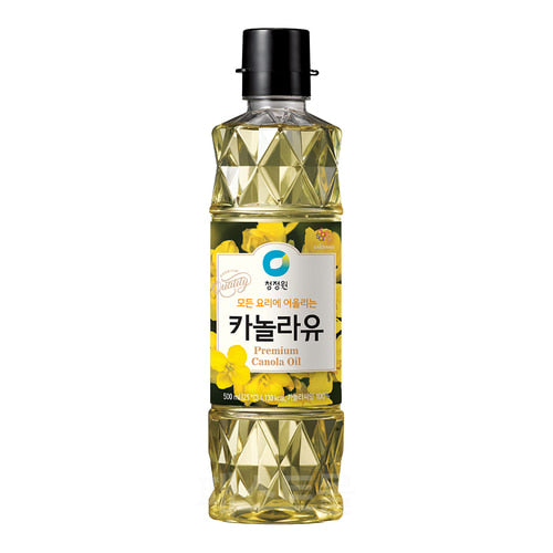 Premium Canola Oil 500ml 청정원 카놀라유 500ml (50% Off On MRP) (Expiry Date 16/07/2026)