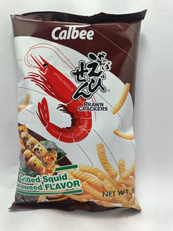 CALBEE PRAWN CRACKER CRACKER SQUID SEAWEED 60G