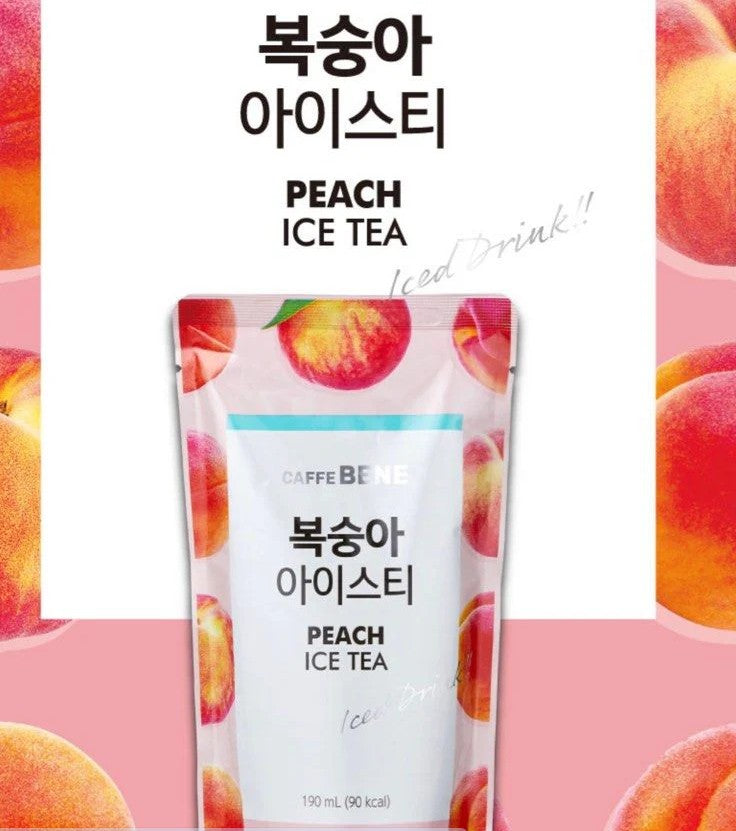 CAFEBENE PEACH ICE TEA POUCH 190ml