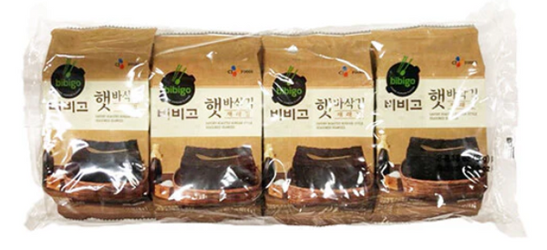 BIBIGO ROASTED SEASONED SEAWEED 5G 비비고/햇바삭김재래김5G*8