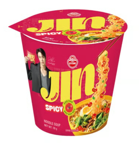 Ottogi Jin Ramen Spicy Cup (Eng) 65g