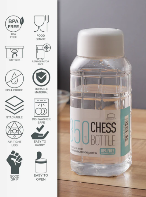 Pet chess bottle  350ML