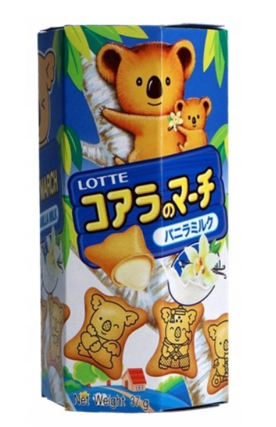 Lotte Koala's March Vanilla Milk 37g 롯데 코알라 마치 바닐라 밀크 37g