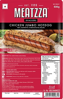 Meatzza Chicken Jumbo HotDog 500g