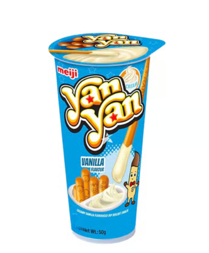 Meiji Yan Yan Vanilla Flavor Biscuit Snack 50g