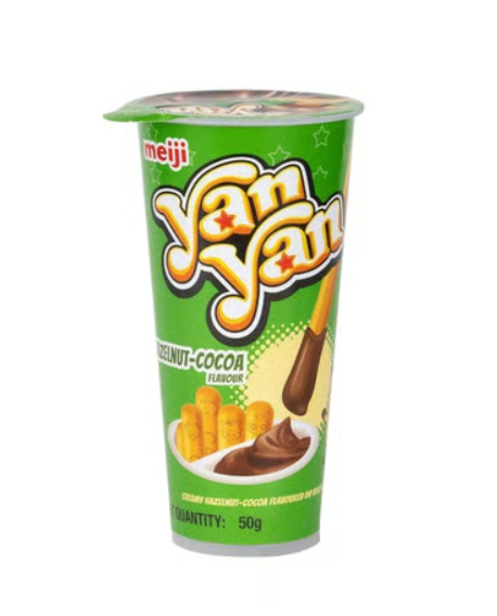 Meiji Yan Yan Hazelnut-Cocoa Flavour Biscuits Snack 50g