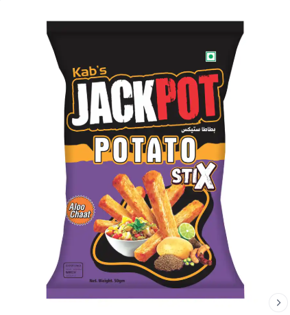 JackPot Potato Stix Aloo Chaat 60g