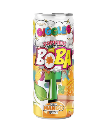 Giggle's Popping Boba Peach Juice