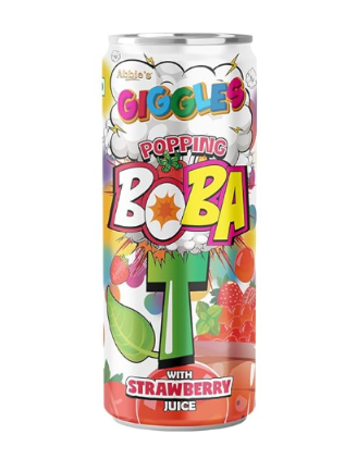 Giggle's Popping Boba Starwberry Juice 320ml