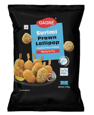 Gadre Surimi Prawn Lollipop ( Ready to Fry) 250g (8-9Pieces)