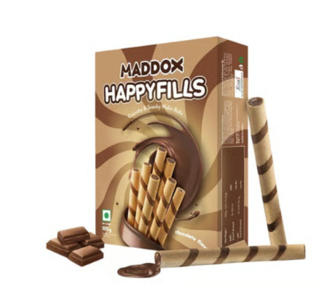 Maddox HappyFills Crunchy& Snacky Wafer Rolls 105g
