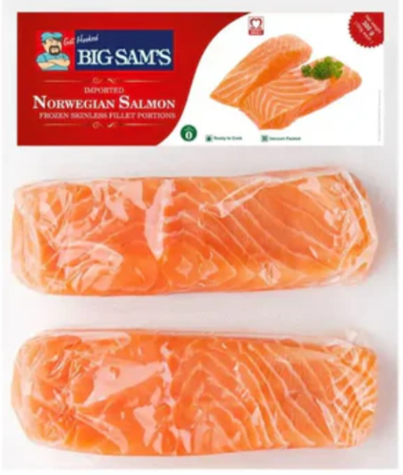 Big Sam's Norwegian Salmon Skinless 300g