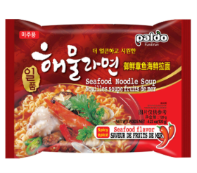 Paldo Seafood Flavor Noodle with Seafood Soup 120g