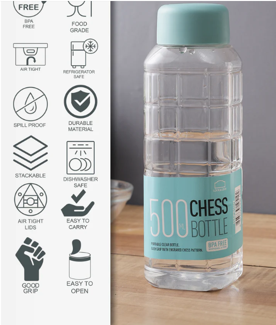 Pet chess bottle  500ML