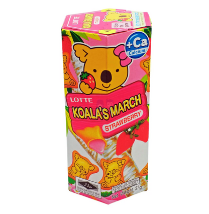 Lotte Koala's March Strawberry 37g 롯데 코알라 3월 딸기맛 37g