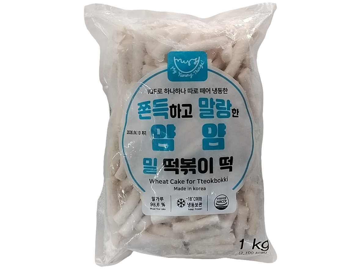 YAMYAM TTEOPPOKI TTOEK 1KG 얌얌밀떡볶이떡 1KG
