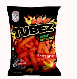 TUBEZ EXTRA SPICY SNACK 85G