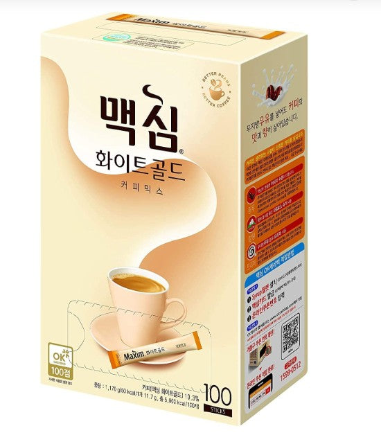 SM-MAXIM WHITE GOLD COFFEE MIX 100 ST 맥심 화이트골드 커피믹스 100T