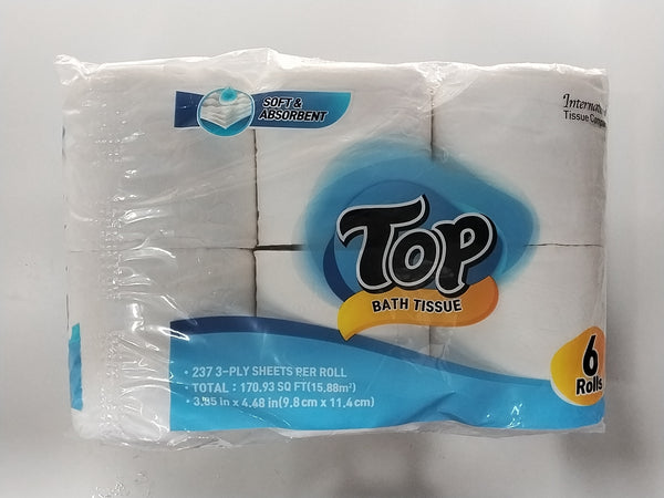 TOP BATH TISSUE 6 ROLL
