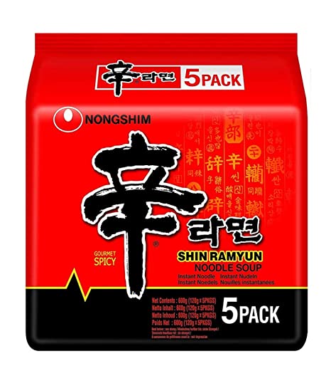 Shin Ramyun 600g Eng (120gm * 5pcs)