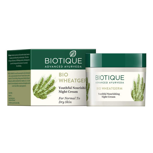 Biotique Bio WheatGerm Night Cream  50 gm (30%Off On MRP Rs.320)(Expiry date 30.09.2026)
