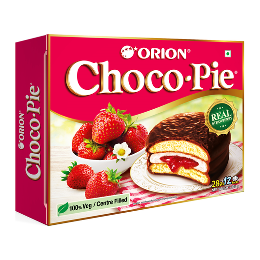 Orion Choco Pie Strawberry 12Packs
